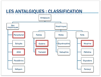 Classification des antalgiques