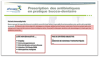 Règles de prescription d’AB chez les patients immuno-déprimés