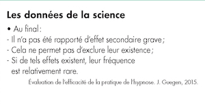 4 : Conclusions les plus souvent citées concernant la diminution des antalgiques utilisés lors l’utilisation de l’hypnose.