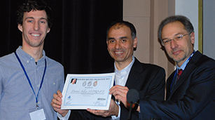 Julian Leprince (lauréat 2013), Jean-Pierre Attal (SFBD) et Dominique Martin (SOP)